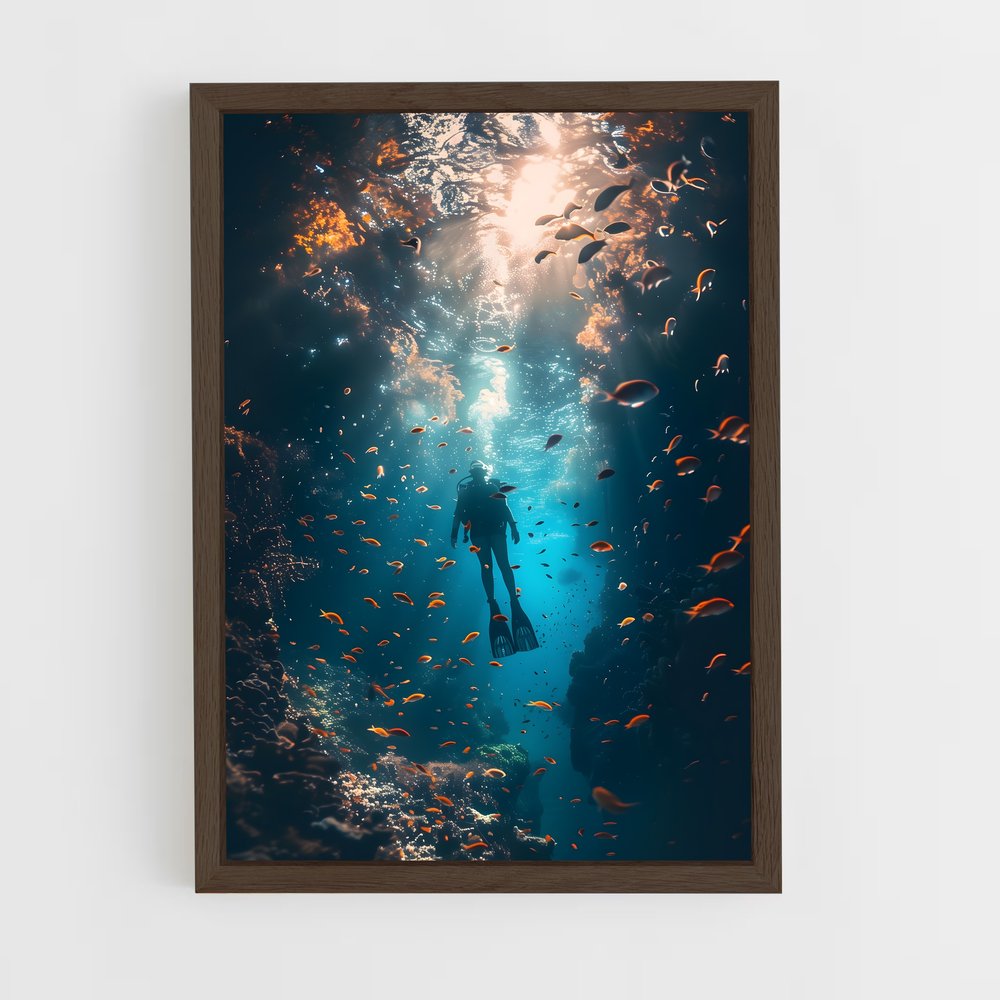 Poster World de aquatics – affiche Plongeon depuis une plateforme (vue 5)